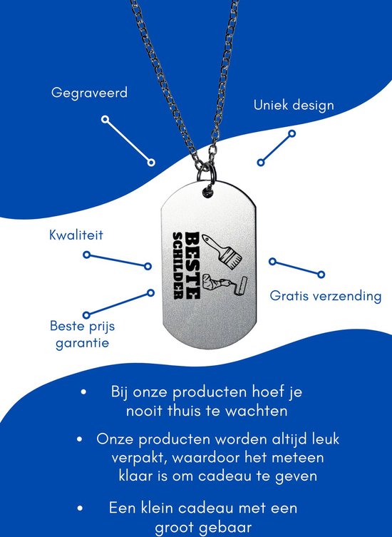 Akyol - collier meilleur peintre - Peintre - cadeau peintre - joli cadeau à offrir à votre peintre - anniversaire peintre