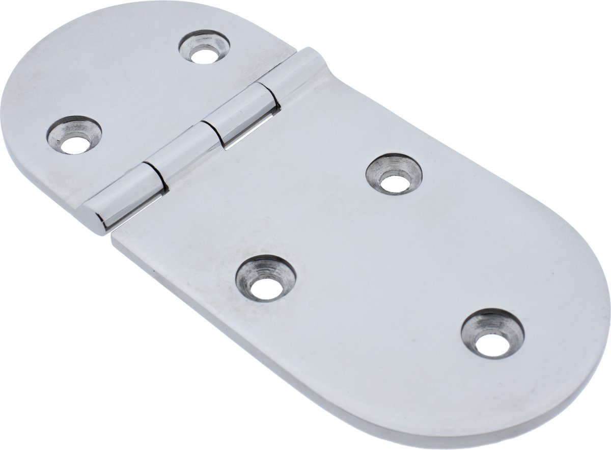 Luikscharnier - 146x65x4 - Rvs 316 - Knoop boven