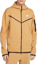 Nike Sportswear Tech Fleece hoodie met rits - Sporttrui - Maat L - Elemental Gold/Sail - Tech Fleece - Sportswear - Heren Sporttrui voor Mannen