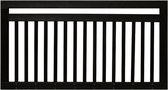 Tuinhek hardhout bankirai industrieel glad - zwart gelakt - 15L (150 x 80 cm)