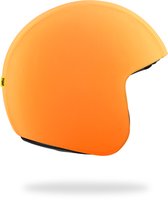 TOF SKIN - Neon Orange - losse Skin - LET OP: Past alleen op een TOF BASE HELM (Scooter helm - Brommer helm - Motor helm - Jethelm - Fashionhelm - Retro helm)