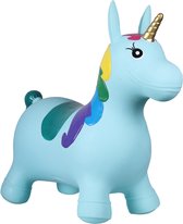 QHP Skippy Jumpy Unicorn Blauw - Rainbow