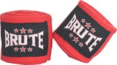 Brute Handwraps Kick boksen Bandage 2.5M - Nylon - Rood - Boksen & Kickboksen - Bescherming, Perfecte Aansluiting - Verbeterde prestaties Handen & Polsen