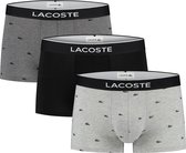 Lacoste Heren 3-pack Trunk - Black/Pitch Chine-Silver - Maat S