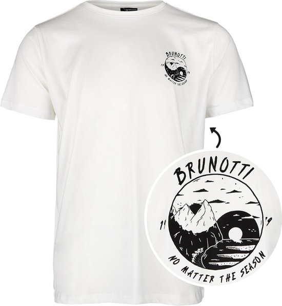 Brunotti Artist-Nico Heren T-shirt | Wit - L
