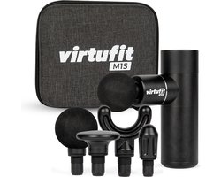 VirtuFit M1s Mini Massage Gun - 4 opzetstukken - Oplaadbaar - Spier Massage - Draadloos - Inclusief Opbergkoffer- Professioneel