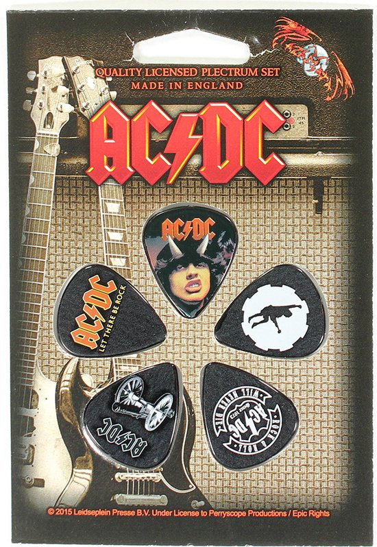 AC / DC Plectrum Highway / Pour ceux-là / Let There Set de 5 multicolores