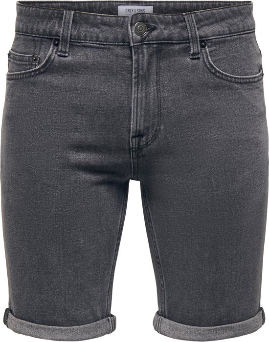ONLY & SONS Mannen jeansshorts ONSPly Life Jog Blue, Denim Blauw, XS