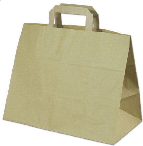 Papieren draagtassen, wit 32 15 x 43 cm - De