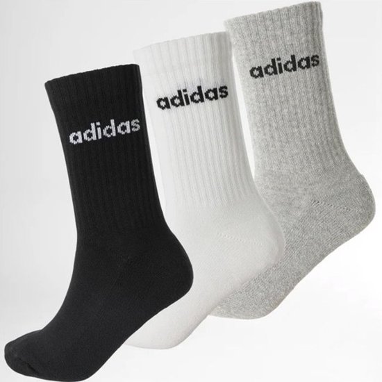 Chaussettes adidas Sportswear Linear Lined 3 paires - Unisexe - taille 40/42