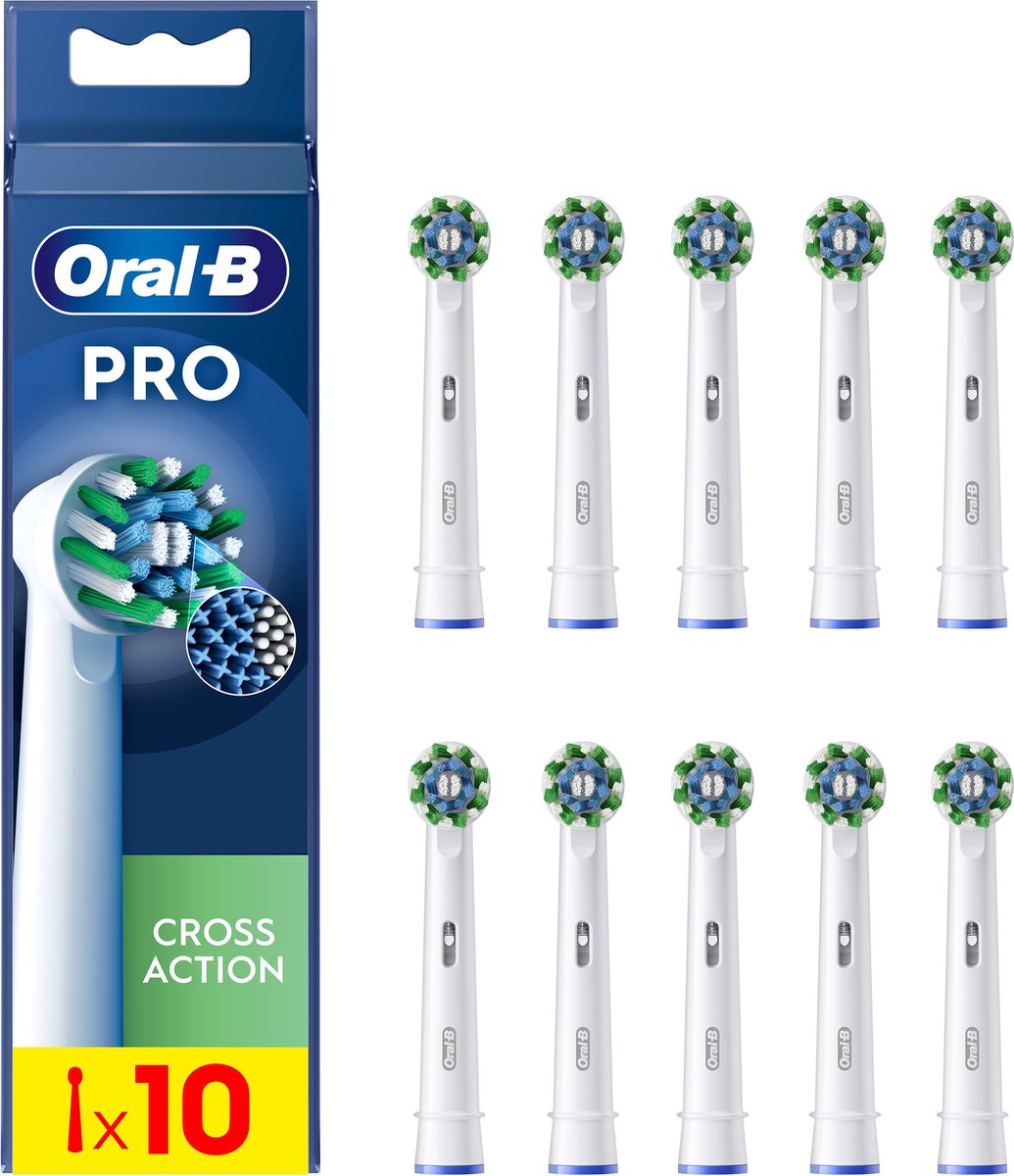 Oral-B Cross Action Pro - Opzetborstels - Met CleanMaximiser Technologie - 10 Stuks - Oral B