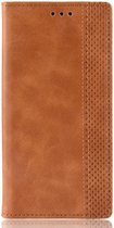 Samsung Galaxy A80 Vintage Portemonnee Hoesje Bruin