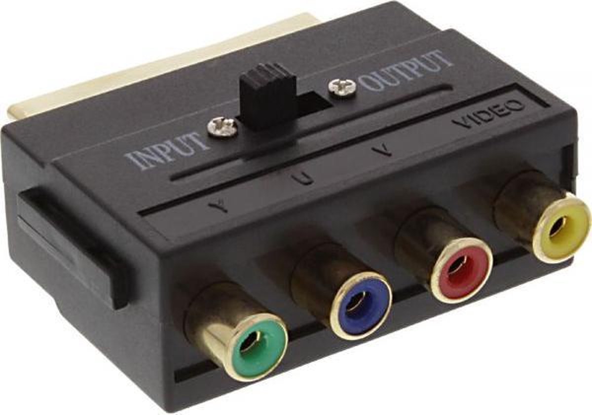20pin scart Plug, 2X Scart Beech, 3X RCA Jack, 1x S-VHS Socket, Mâle/Femelle, Noir, 0,2m InLine 89959C Adaptateur et connecteur de câbles adaptateurs et connecteurs de câbles 