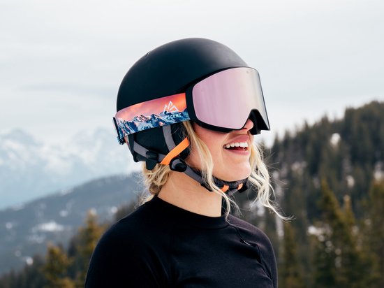 DESCENT Goggle - Skibril - the Shield [Silver] - Skibril met magnetisch verwisselbare lens, hard case & extra lens