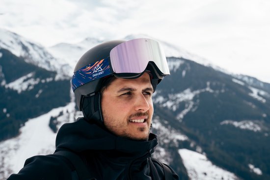 DESCENT Goggle - Skibril - The Explorer [Crystal pink] - Skibril met magnetisch verwisselbare lens, hard case & extra lens