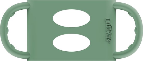Babyflesje - Dr. Brown's Siliconen handvat - Voor Brede halsfles - Groen