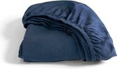 Bol.com Cinderella - Hoeslaken (tot 25 cm) - Jersey - 70x200 cm - Blauw aanbieding