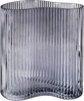 Artichok Loes vase en verre verre fumé - 19 x 20 cm