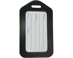 Kofferlabel - Bagagelabel - Koffer - Kunststof - Zwart