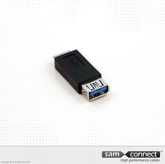 USB A naar Micro USB 3.0 koppelstuk, f/m | USB kabel | USB 3.0 | USB ...