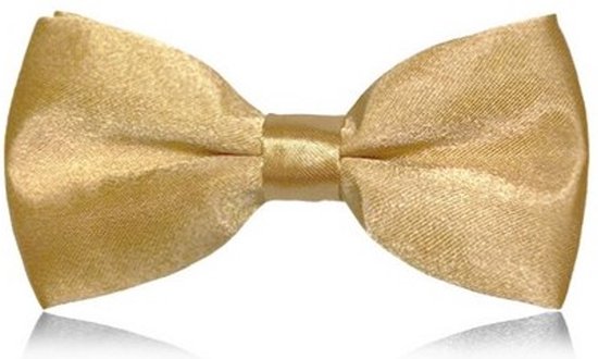 Vlinder dasstrik voor kinderen champagne goud - strik - vlinderdas - dasstrik - goud - kerst - jubileum - trouwen - bruidsjonker