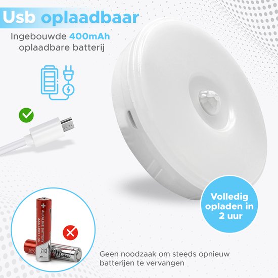 greate. 3x Lumiere LED sans fil avec détecteur de mouvement à piles