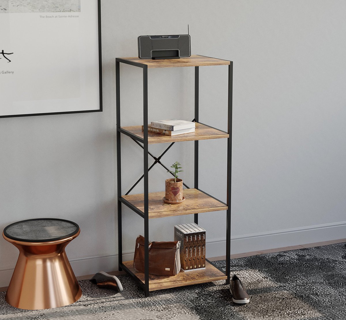 Keukenkast industrieel - keukenrek organizer - 105 cm hoog — cadeau in Cadeau-ideeën - foto 4