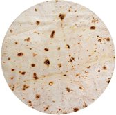 Superzachte Tortilla Deken Burrito Stijl - Cadeau Voor Kinderen - Grappig Cadeau Ronde Fleece deken