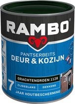 Rambo Pantserbeits Deur & Kozijn Zijdeglans Dekkend - Super Vochtregulerend - Grachtengroen - 0.75L