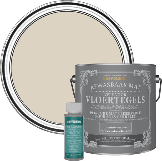 Rust-Oleum Lichtbruin Afwasbare Vloertegelverf - Jute 2,5L