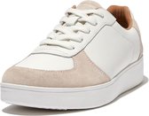FitFlop Rally Leather/Suede Panel Sneakers WIT - Maat 37