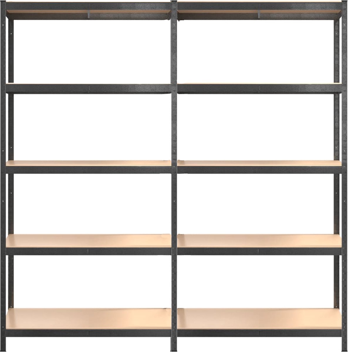 Profeco Heavy Duty Opbergrek 180x90 Cm - Stellingkast - 5 Planken X 175 Kg - Rvs