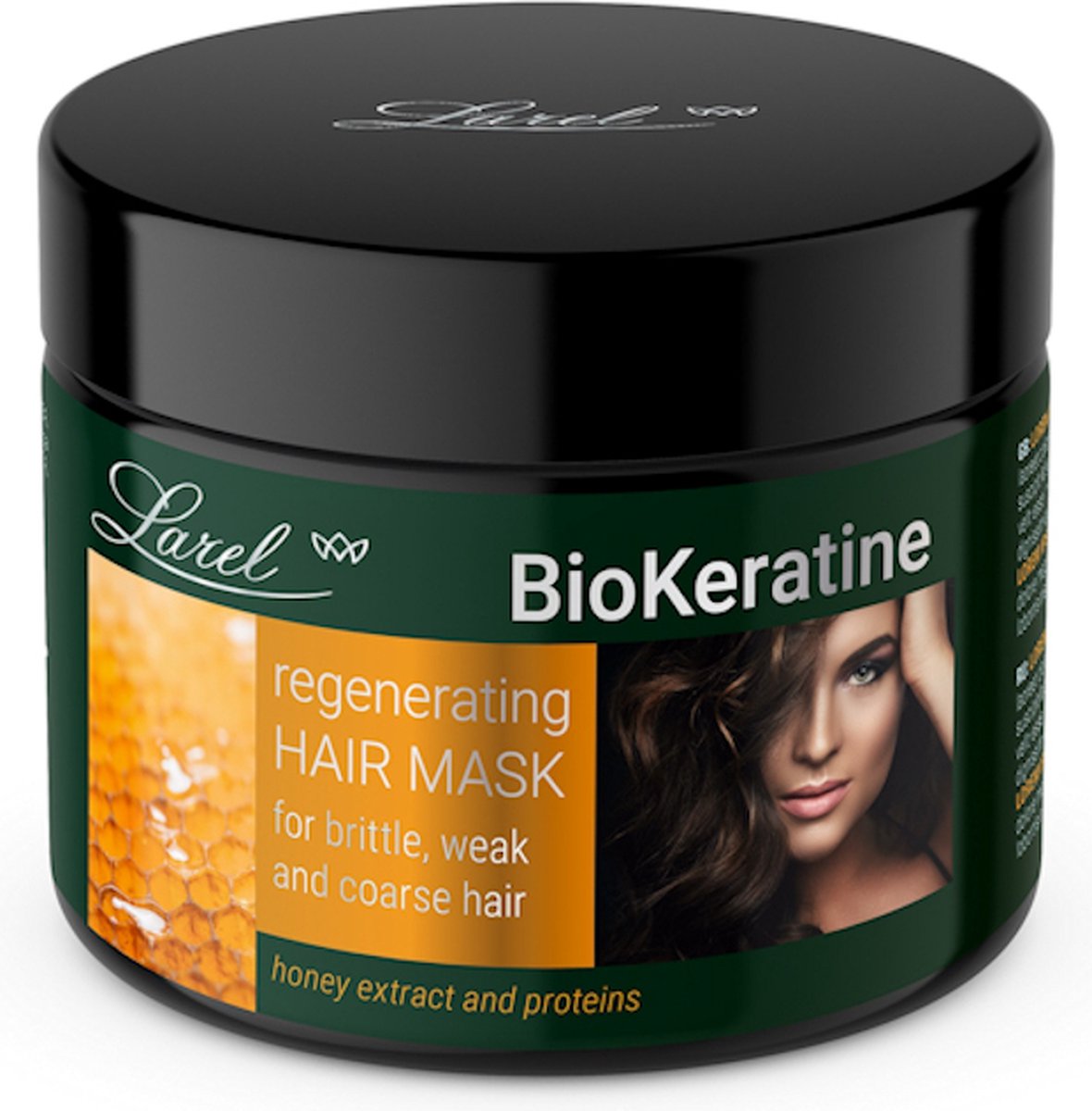 Larel® Bio Keratine Regenerating Hair Mask Voor Broos, Zwak & Grof Haar 300ml.