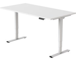Office Hero® Cosmic Elektrisch - Zit sta bureau in hoogte verstelbaar wit frame - Game bureau - Computertafel - Werktafel - 160x80 - Wit