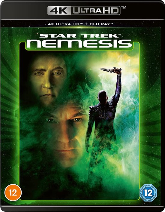 Star Trek Nemesis 4K Ultra HD Blu-ray hoes met Picard, Riker en Shinzon.