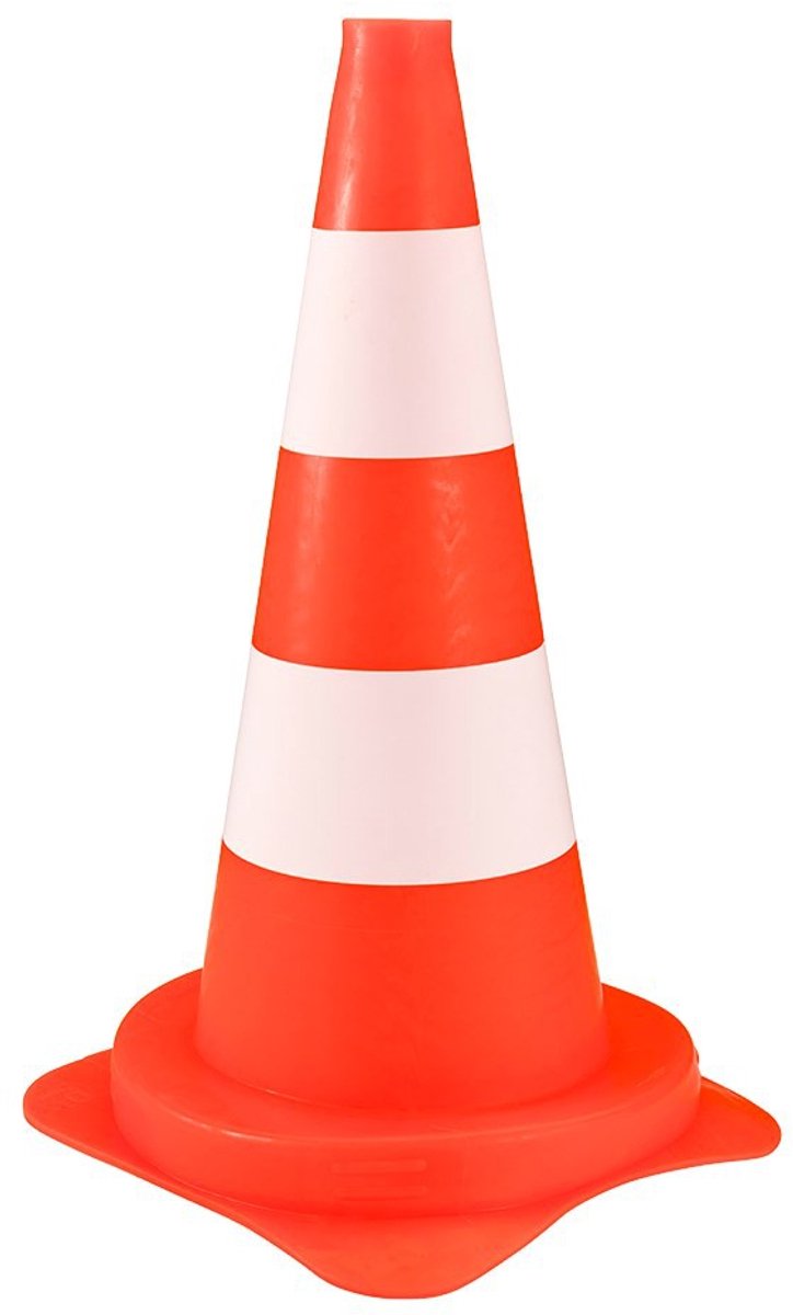 Afzetkegel 740203 50cm PVC Fluor Oranje