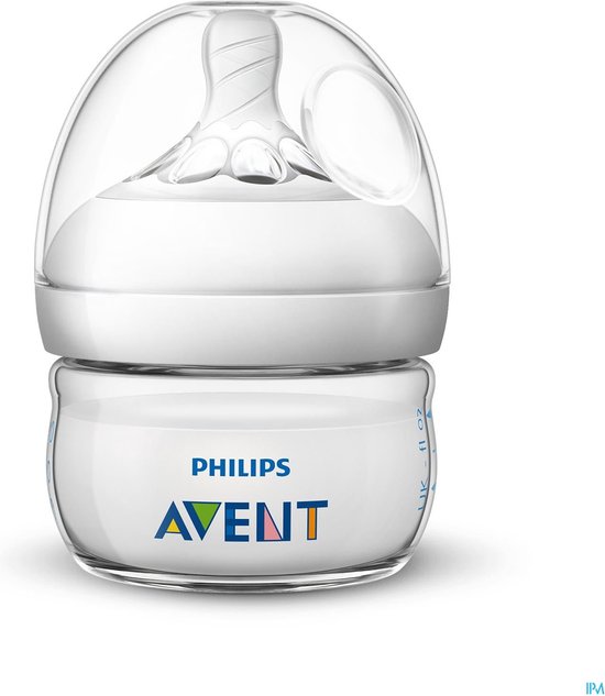Babyflesje - Philips Avent Natural babyfles - SCF039/17 babyfles (0m) voor langzame toevoer - 1x