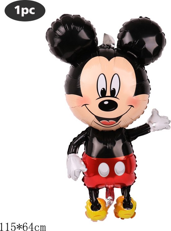 Maak los Portaal teller Mickey Mouse Cijfer Ballon Twee - Cijfer Ballon 2 Jaar - Mickey Mouse  Ballonnen -... | bol.com