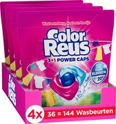 Color Reus Power Caps - Wascapsules - Gekleurde Was - Voordeelverpakking - 4 x 36 Wasbeurten
