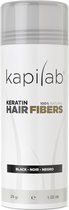 Kapilab Hair Fibers Zwart - Keratine haarvezels verbergen haaruitval - Direct voller haar - 100% natuurlijk - 29 gram