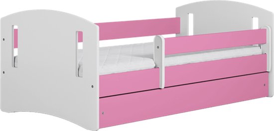 Kocot Kids - Bed classic 2 roze zonder lade zonder matras 140/80 - Kinderbed - Roze