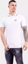 Malelions Signature Polo Heren Wit - Maat: XXL