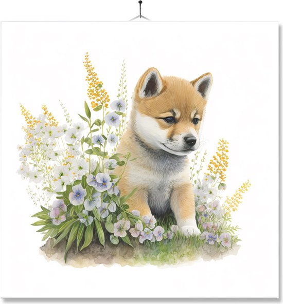 Tegel Met Opdruk | Verjaardag kado | Cadeau | Honden | Shiba