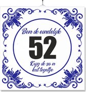 Carrelage Avec Impression | Drôle | Humour | Cadeau d'anniversaire | Ben j'aurai enfin 52 ans, je reçois une de ces tuiles merdiques
