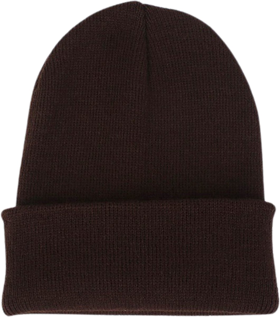 ASTRADAVI Beanie Hats - Muts - Warme Unisex Skimutsen - Winter Hoofddeksels - Bruin