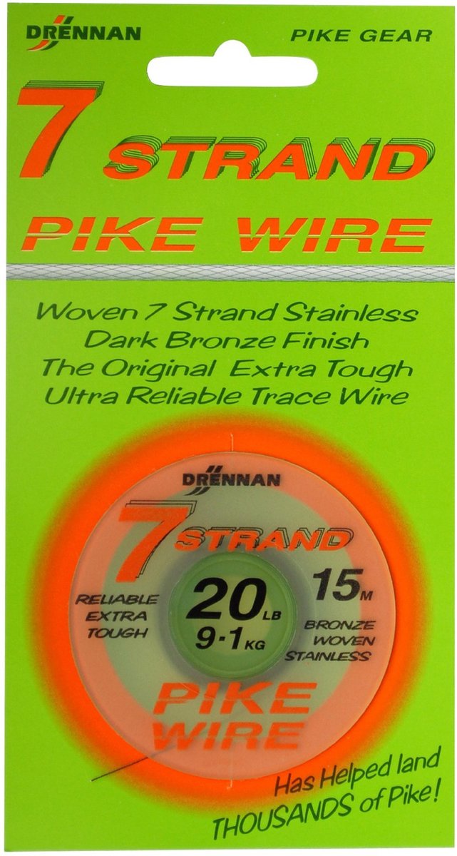 Drennan Trace Wire 7Strand 15m 28lb 0,33mm 12,7kg