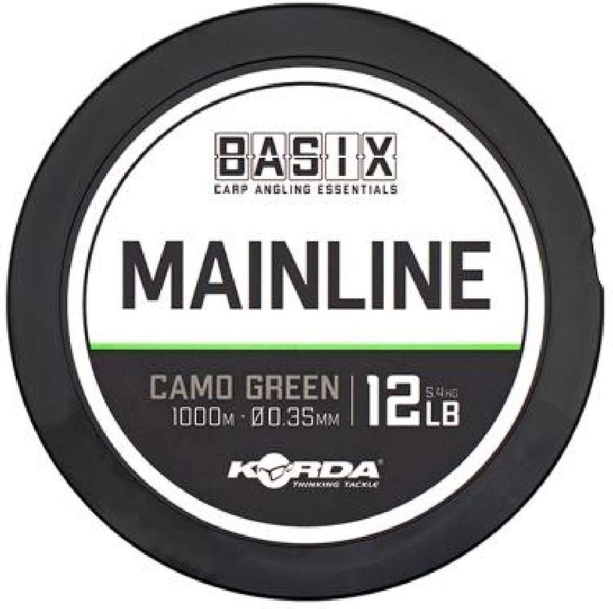 Korda Basix Mainline Camo Green 15lb 0.40mm 1000m