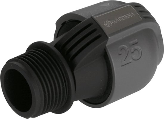 Verbindingsstuk 25 mm x 1″ buitendraad waterdicht snelkoppeling voor GARDENA sprinklersysteem aansluiting