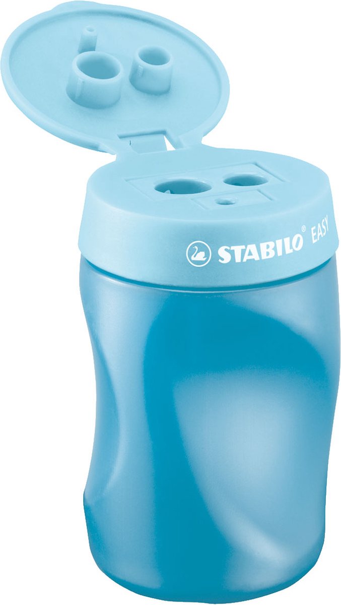 Goedkoopste STABILO EASYsharpener - Ergonomische 3 In 1 Puntenslijper - Linkshandig - Blauw - Geschikt Voor Alle Potloden