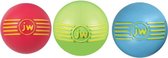 JW Isqueak Ball - Hondenspeeltje - Hondenbal - Met pieper - Large - Meerkleurig - Ø 10cm